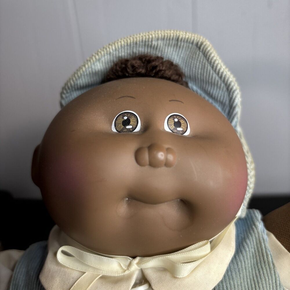 1985 Cabbage Patch Kid AA Preemie Brown Tuft Brown Eyes HM #1 OK Factory - Picture 6 of 14